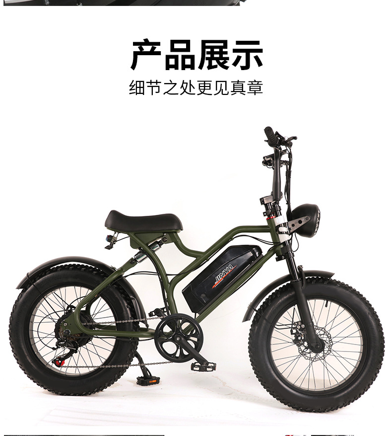 工廠定制電動(dòng)自行車出口越野車寬胎雪地車胖胎電動(dòng)車沙灘車電瓶車